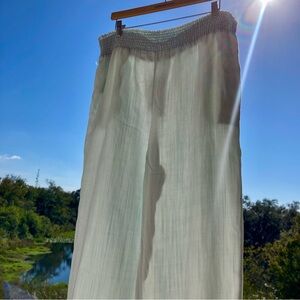 NWT PANTS For The Republic Light BLUE SUMMER BEACH Size:L